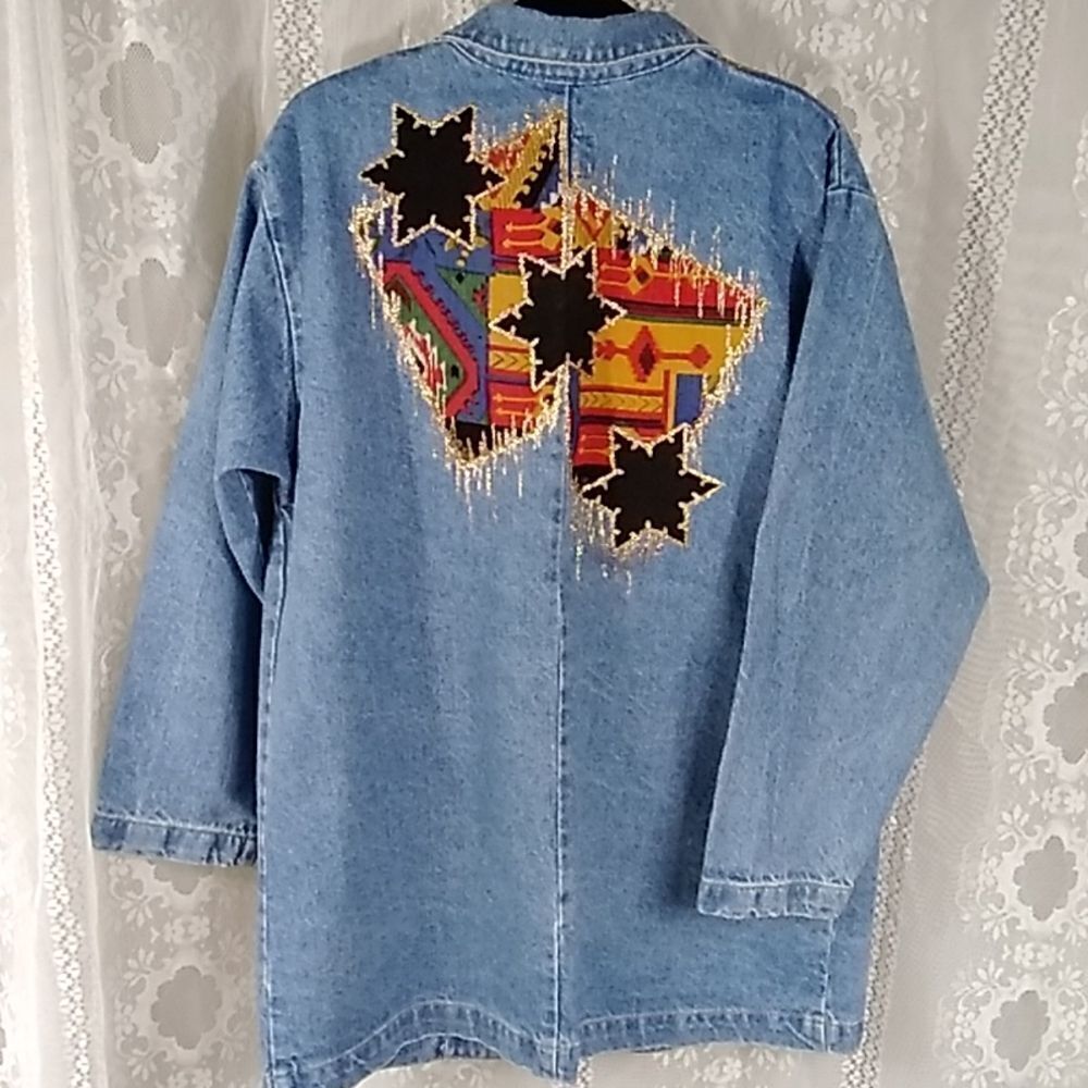 THE FRONTIER COLLECTION VINTAGE COWGIRL DENIM WOMEN'S JACKETS SIZE M - Picture 2 of 13